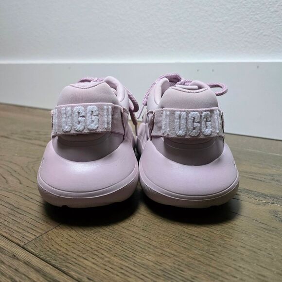 UGG LA Alto Cloud Lace Up Trainer in Rose Pink - Picture 6 of 11